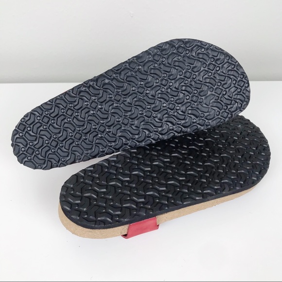 Comfortfusse Felecia Red Leather Cork Sandals 38 - Picture 8 of 10